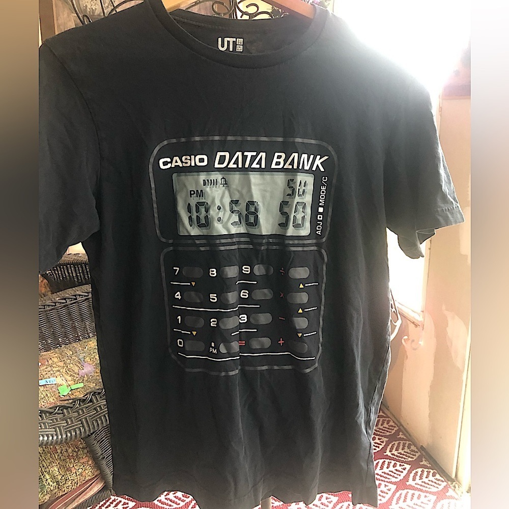 CASIO DATA BANK Uniqlo UT T-Shirt 2018 Rare Limited Edition